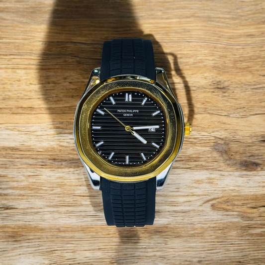 Patek Phillipe Black Gold Black Aquanaut Watch