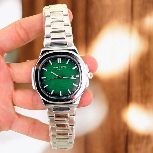 Patek Philippe Date working Watch With Green Dial
